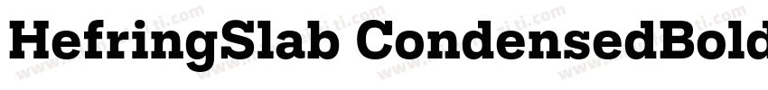 HefringSlab CondensedBold字体转换